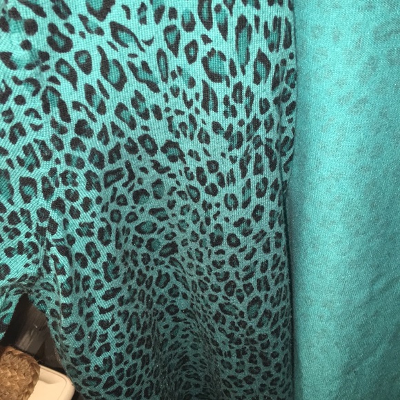 White Stag - Blue Cheetah Cardigan!! - Picture 3 of 4